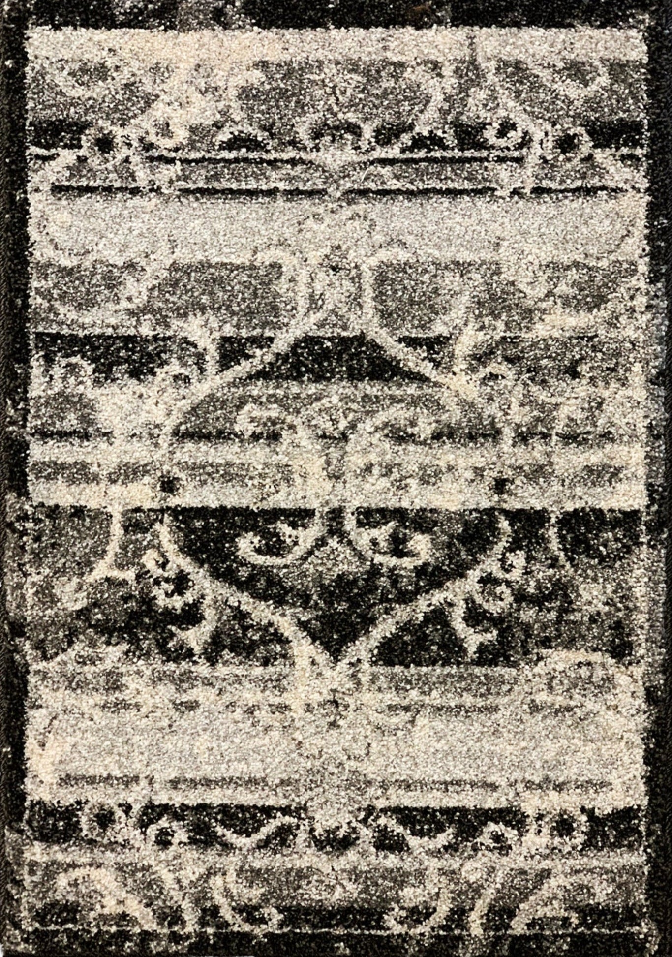 Alonzo Nightshade Indoor | Outdoor Area Rug, Grayscale