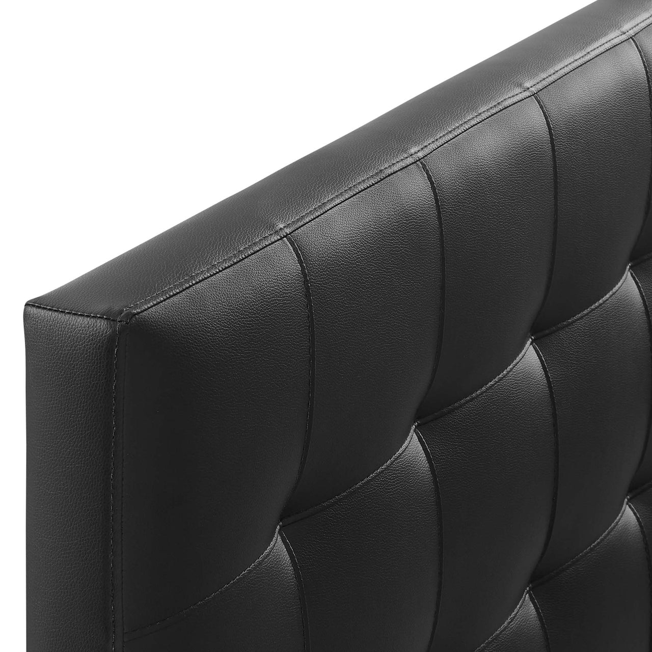 Azara Eco-Leather King Headboard, Black