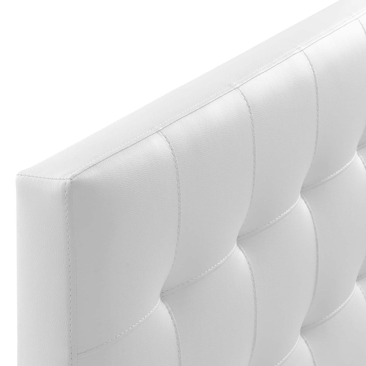 Azara Eco-Leather Full Headboard, White