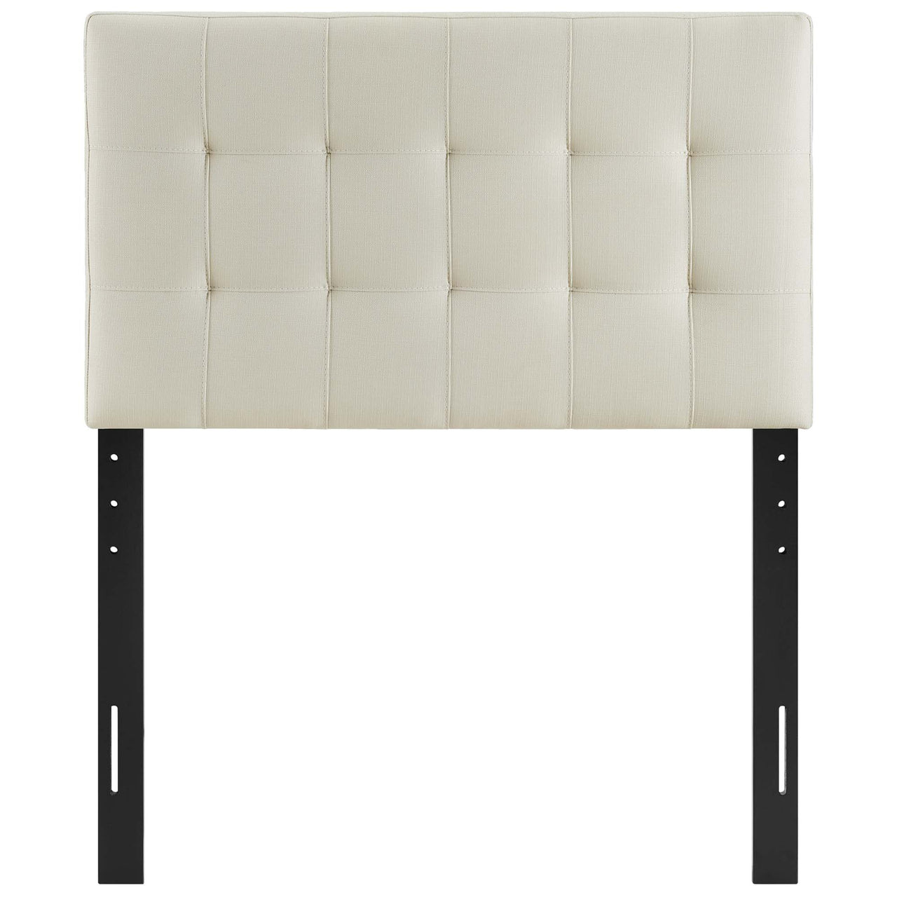 Azara Linen Twin Headboard, Ivory