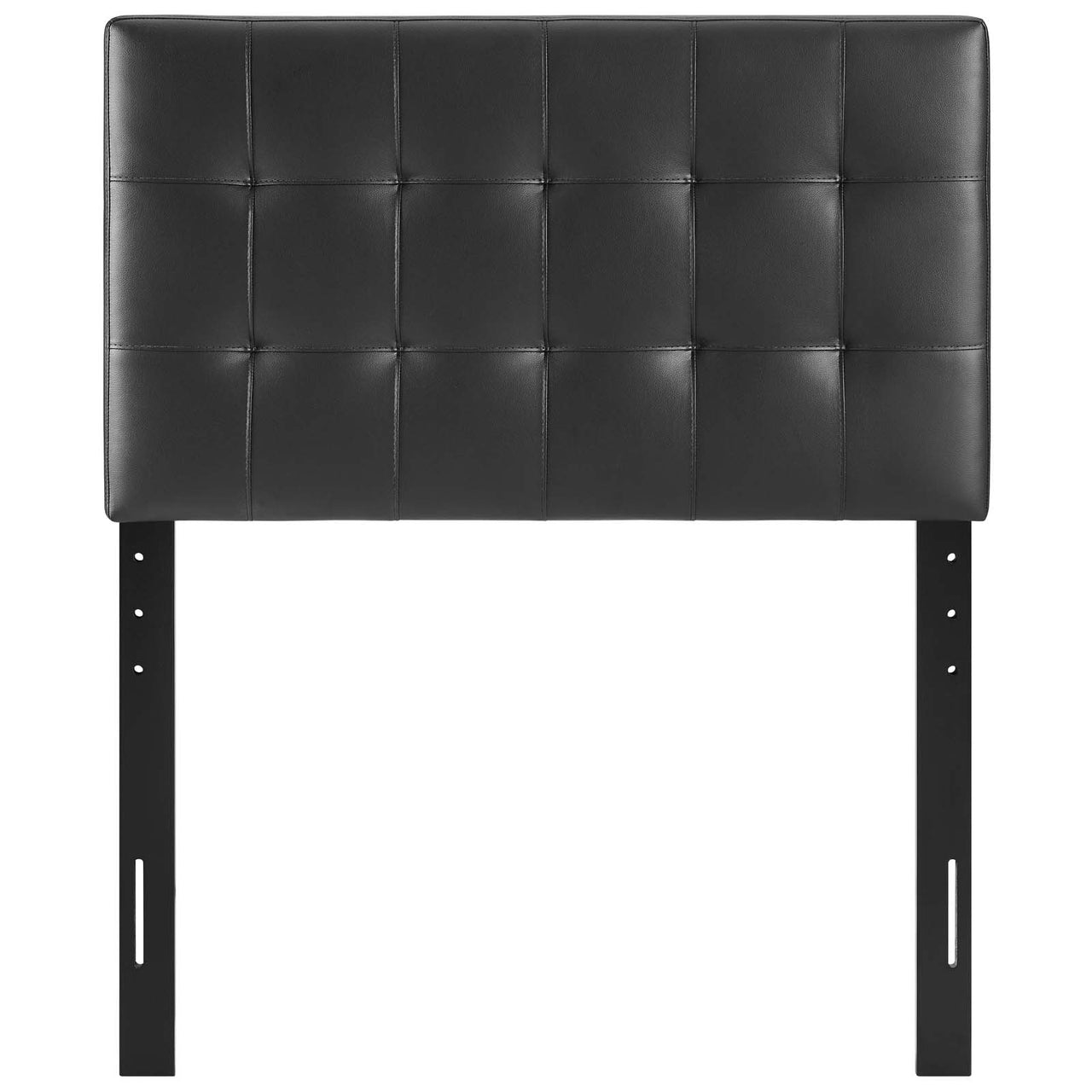 Azara Eco-Leather Twin Headboard, Black