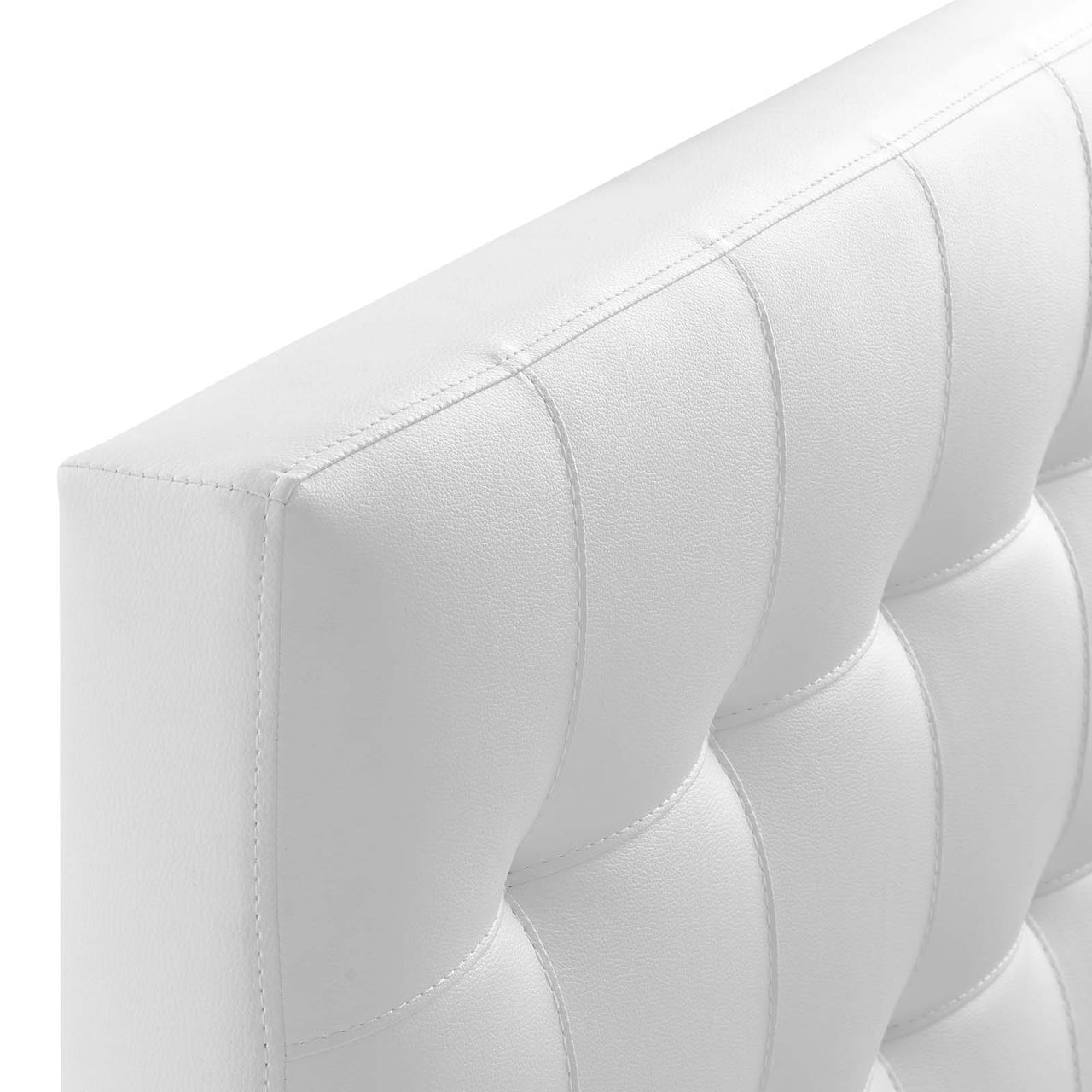 Azara Eco-Leather Twin Headboard, White