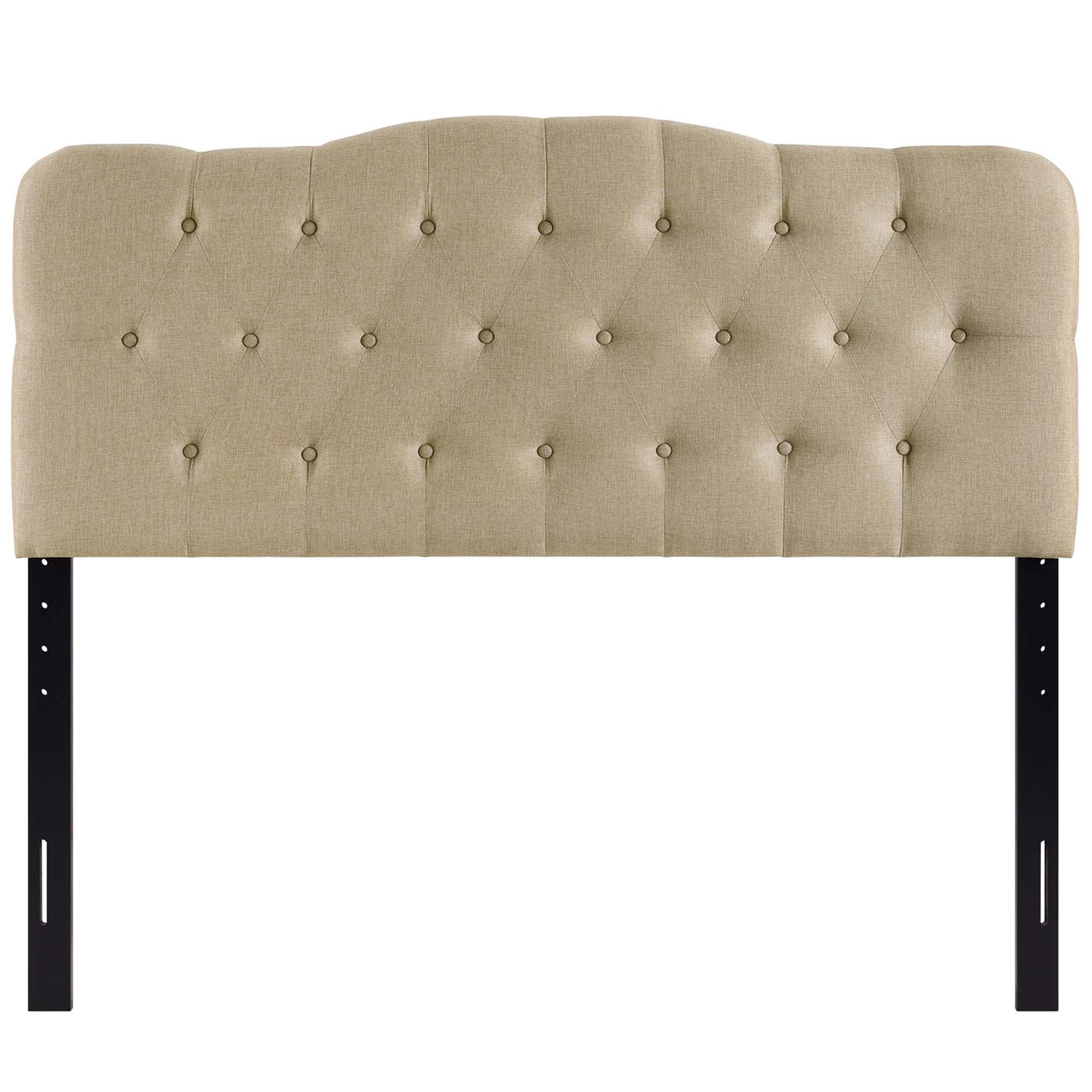Serelle Fabric Queen Headboard, Beige