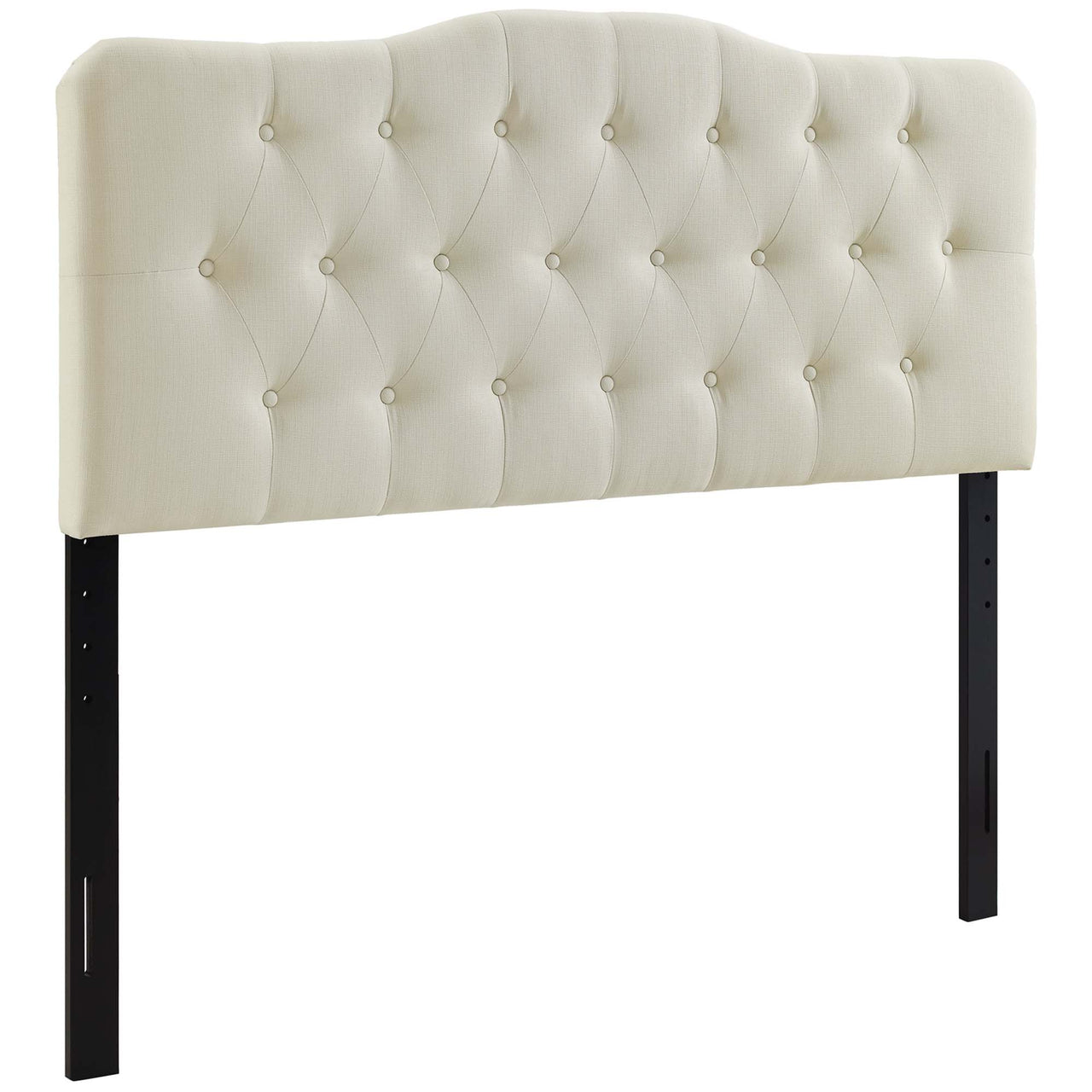 Serelle Fabric Queen Headboard, Ivory