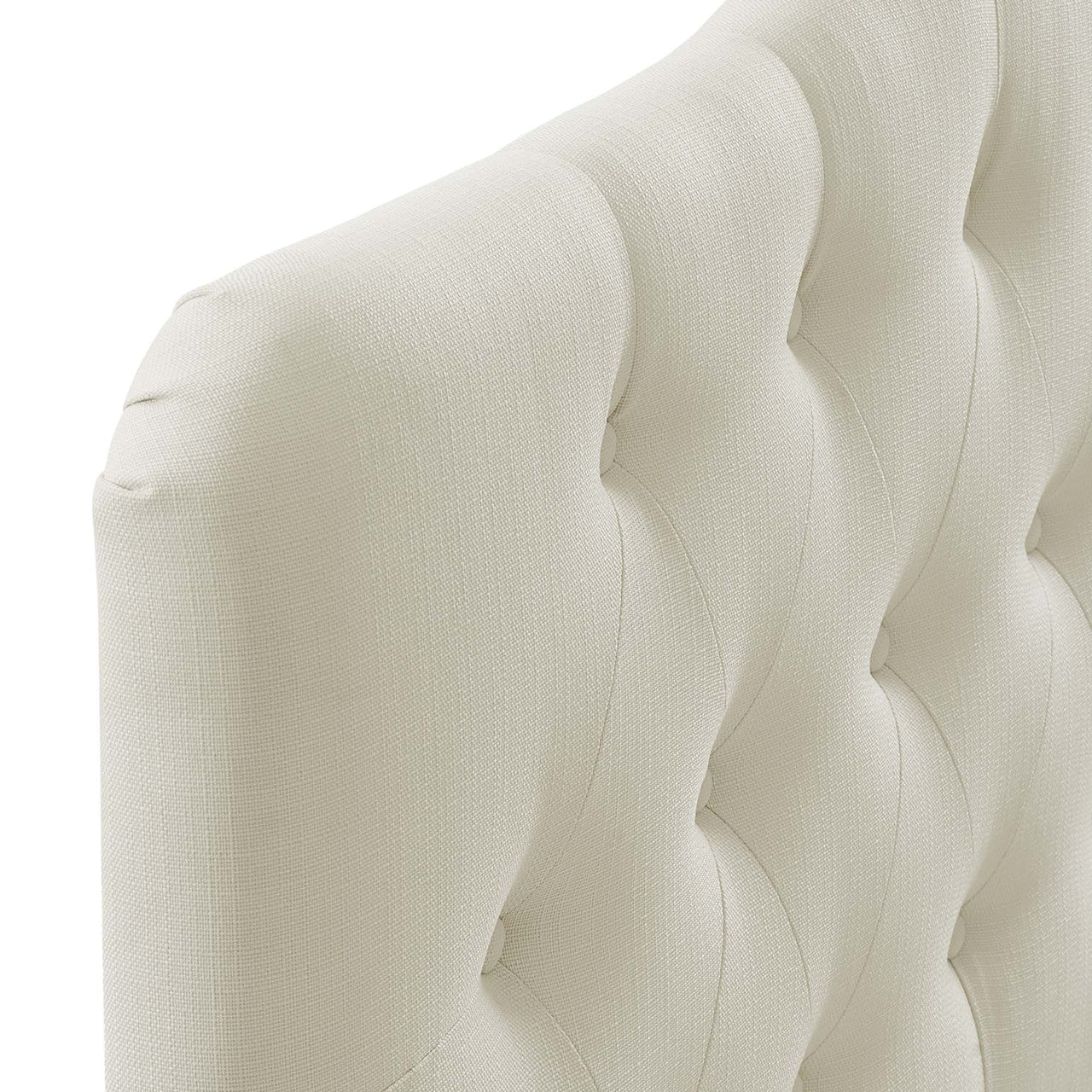 Serelle Fabric Queen Headboard, Ivory