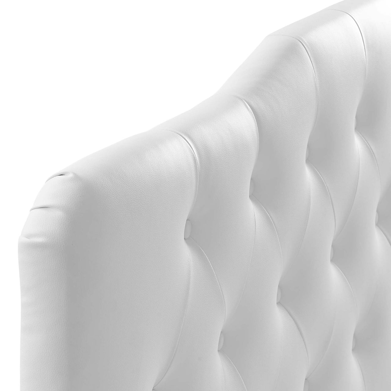 Serelle Eco-Leather Queen Headboard, White