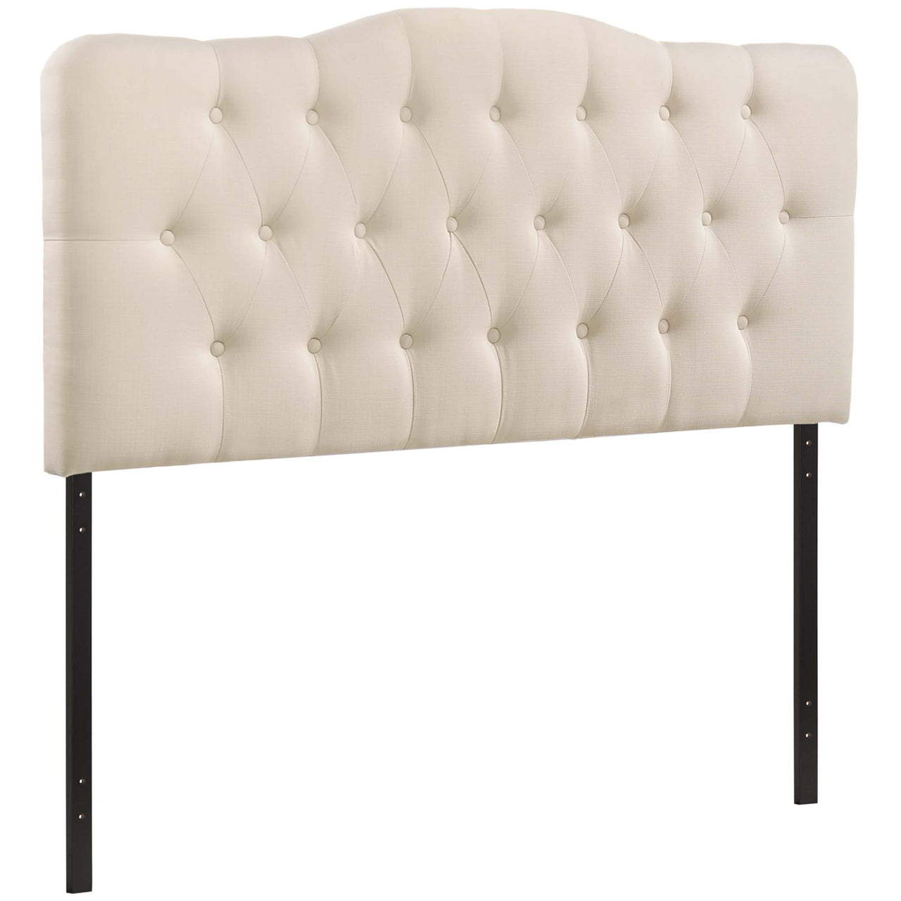 Serelle Fabric King Headboard, Ivory