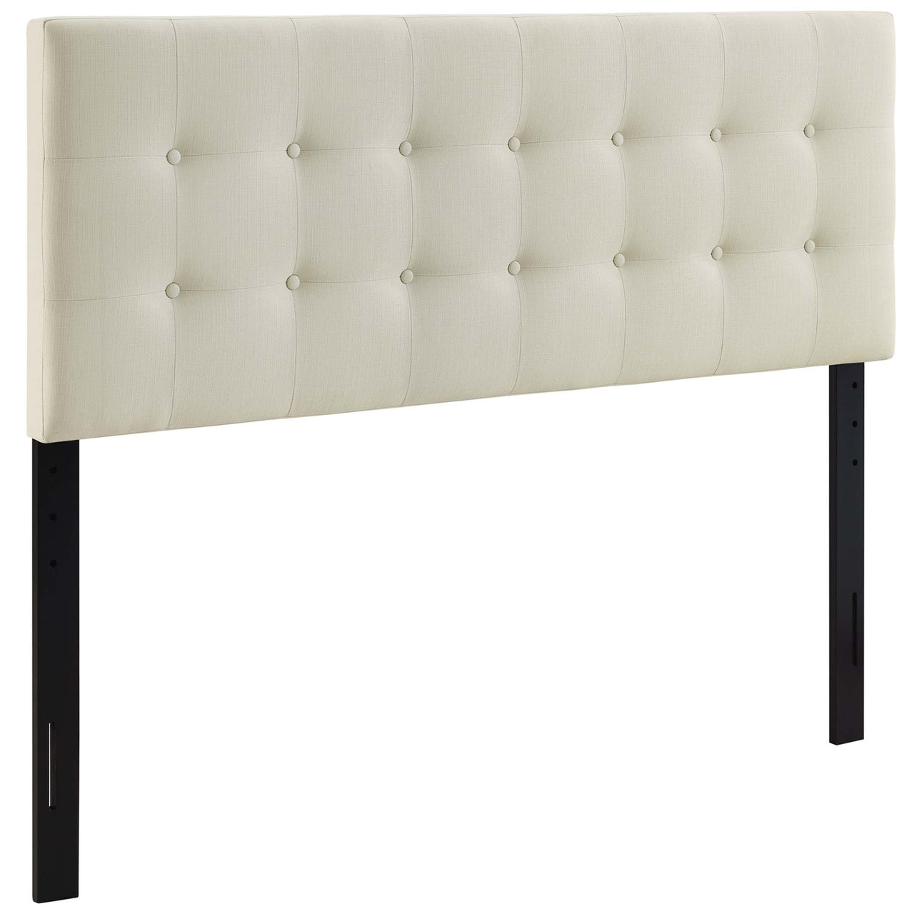 Emelle Upholstered Queen Headboard, Ivory