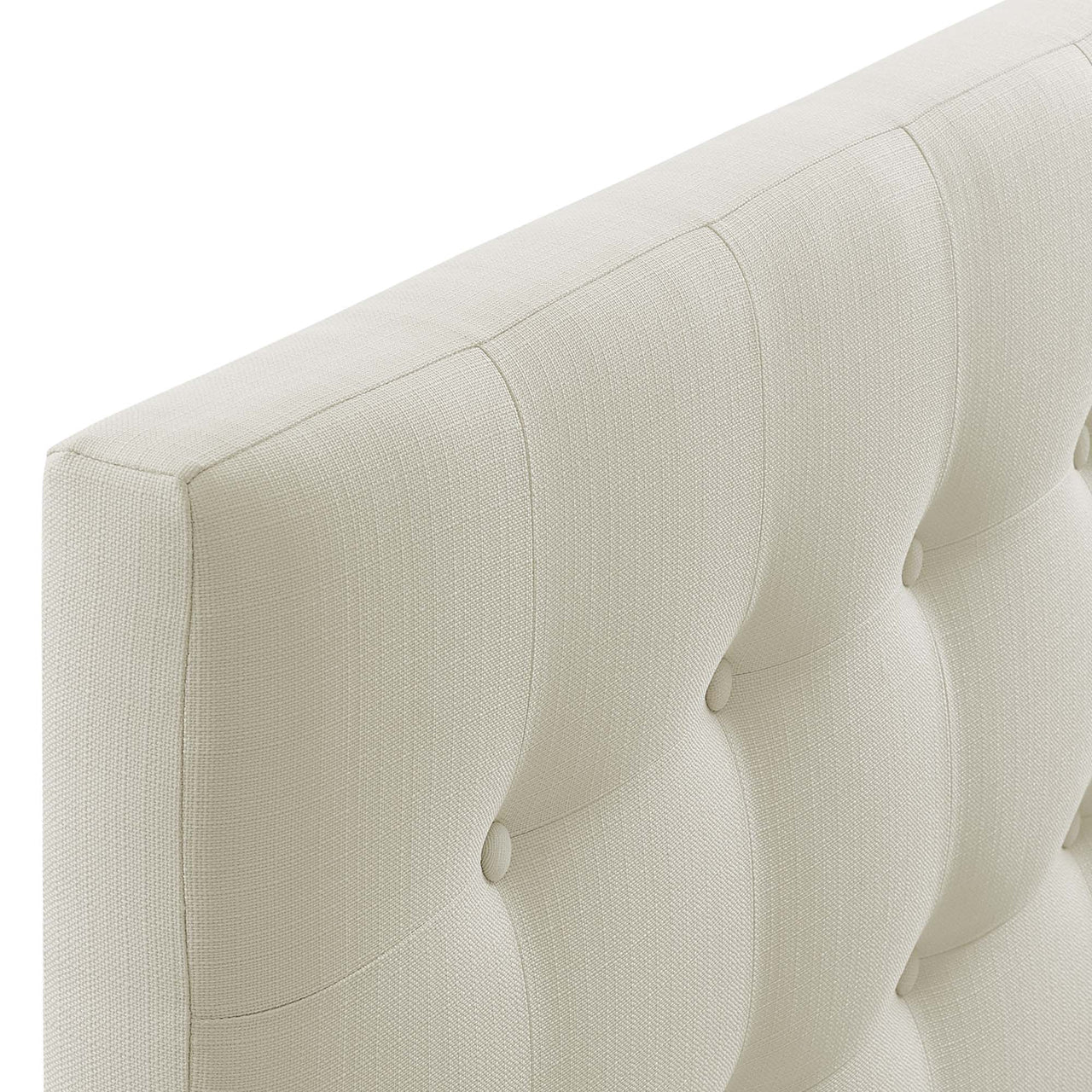 Emelle Upholstered Queen Headboard, Ivory
