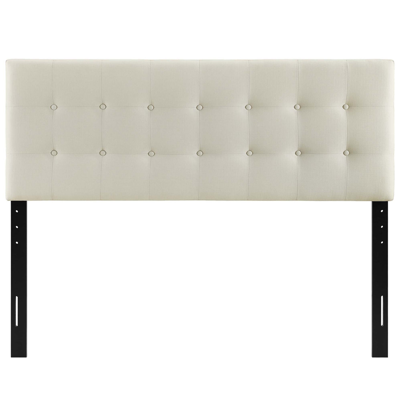 Emelle Upholstered Queen Headboard, Ivory