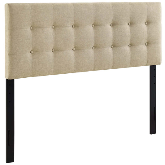 Emelle Upholstered Full Headboard, Beige