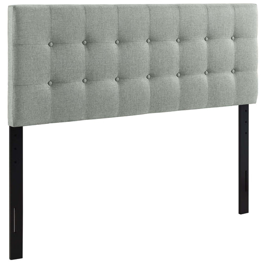 Emelle Upholstered Full Headboard, Gray