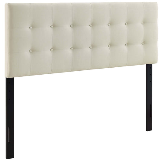 Emelle Upholstered Full Headboard, Ivory
