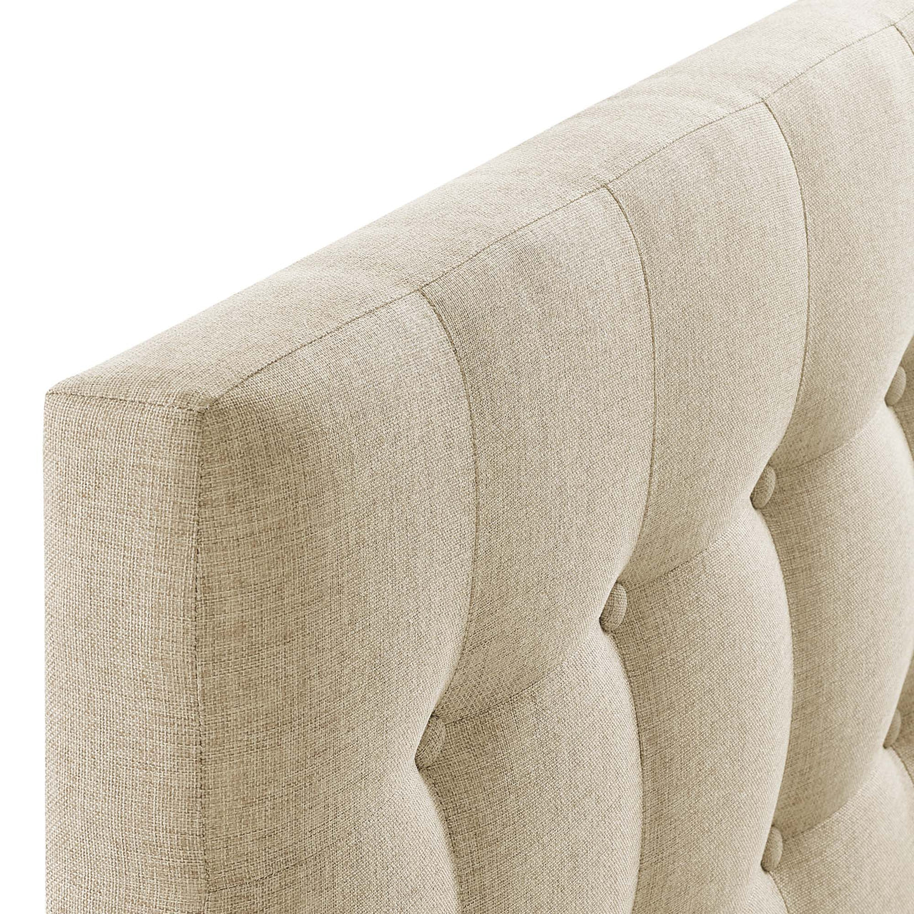 Emelle Upholstered Twin Headboard, Beige