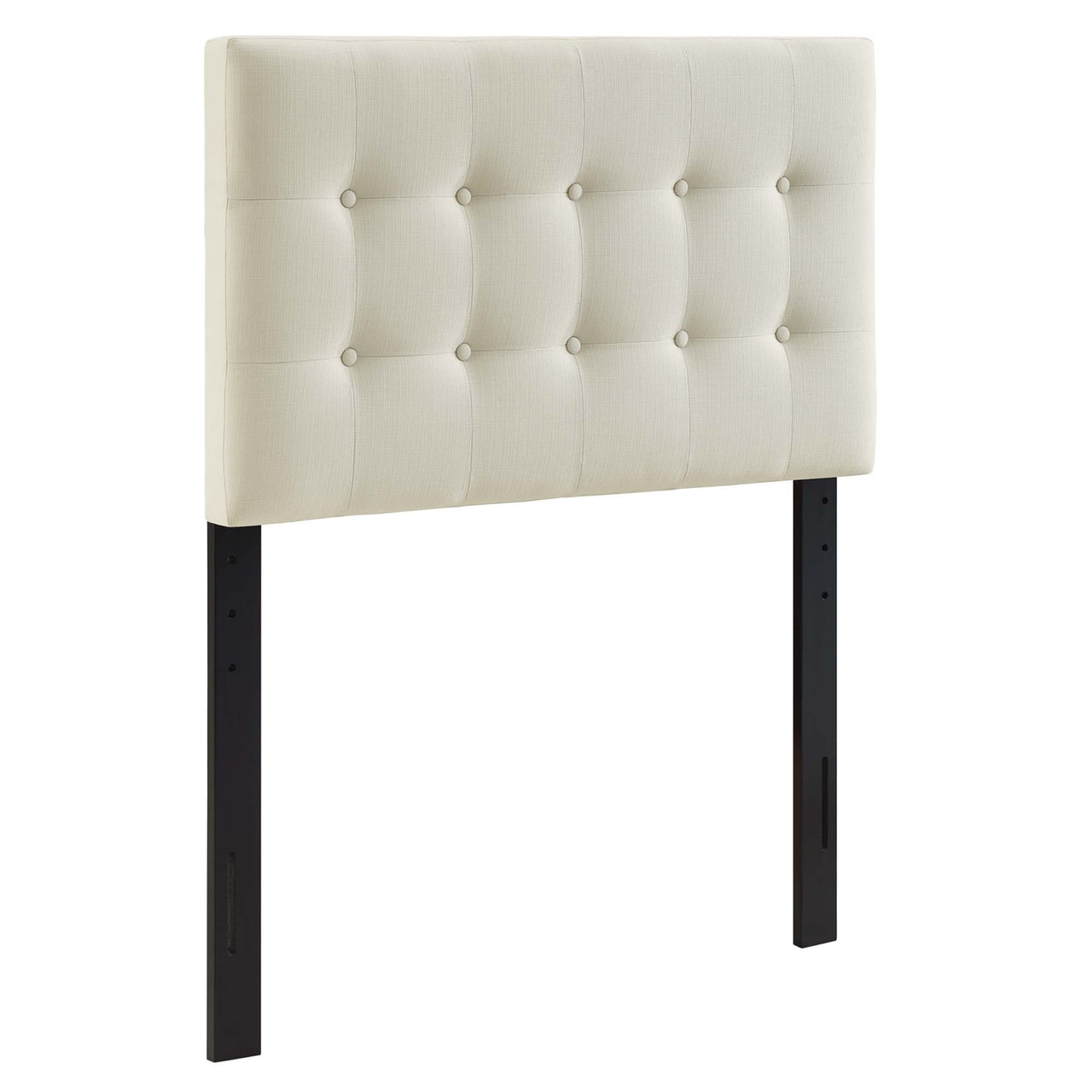 Emelle Upholstered Twin Headboard, Ivory