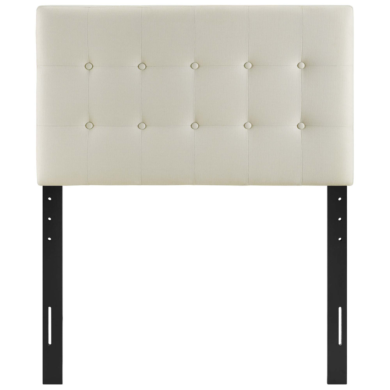 Emelle Upholstered Twin Headboard, Ivory