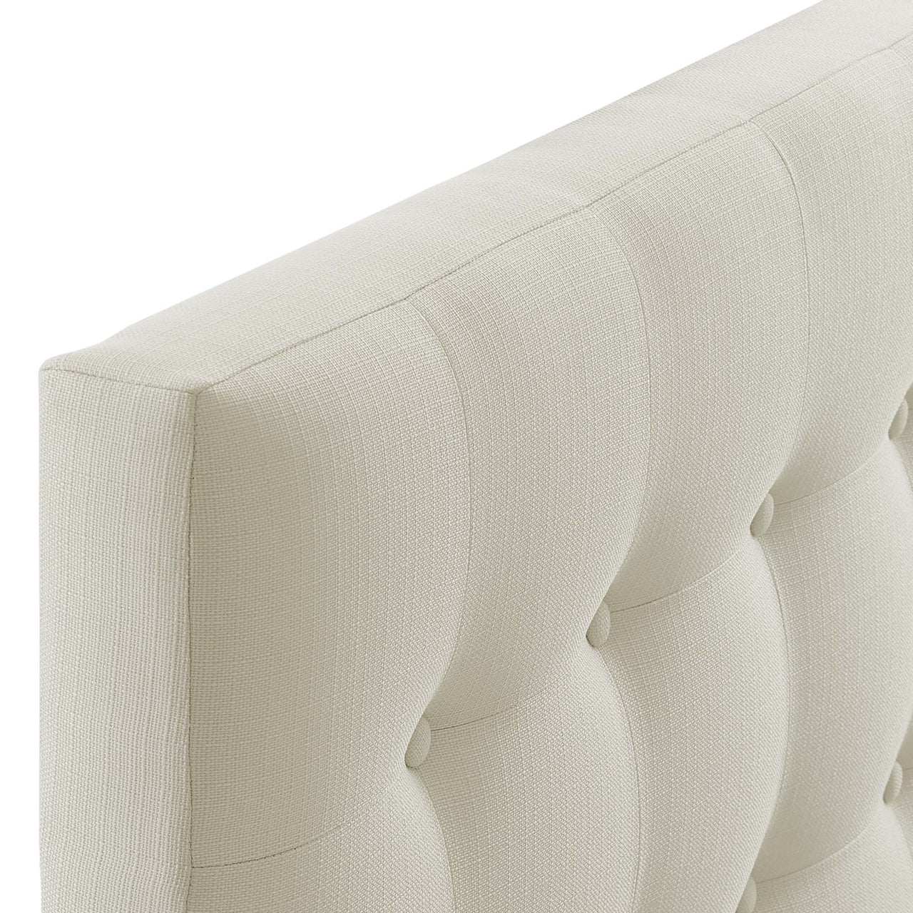 Emelle Upholstered Twin Headboard, Ivory