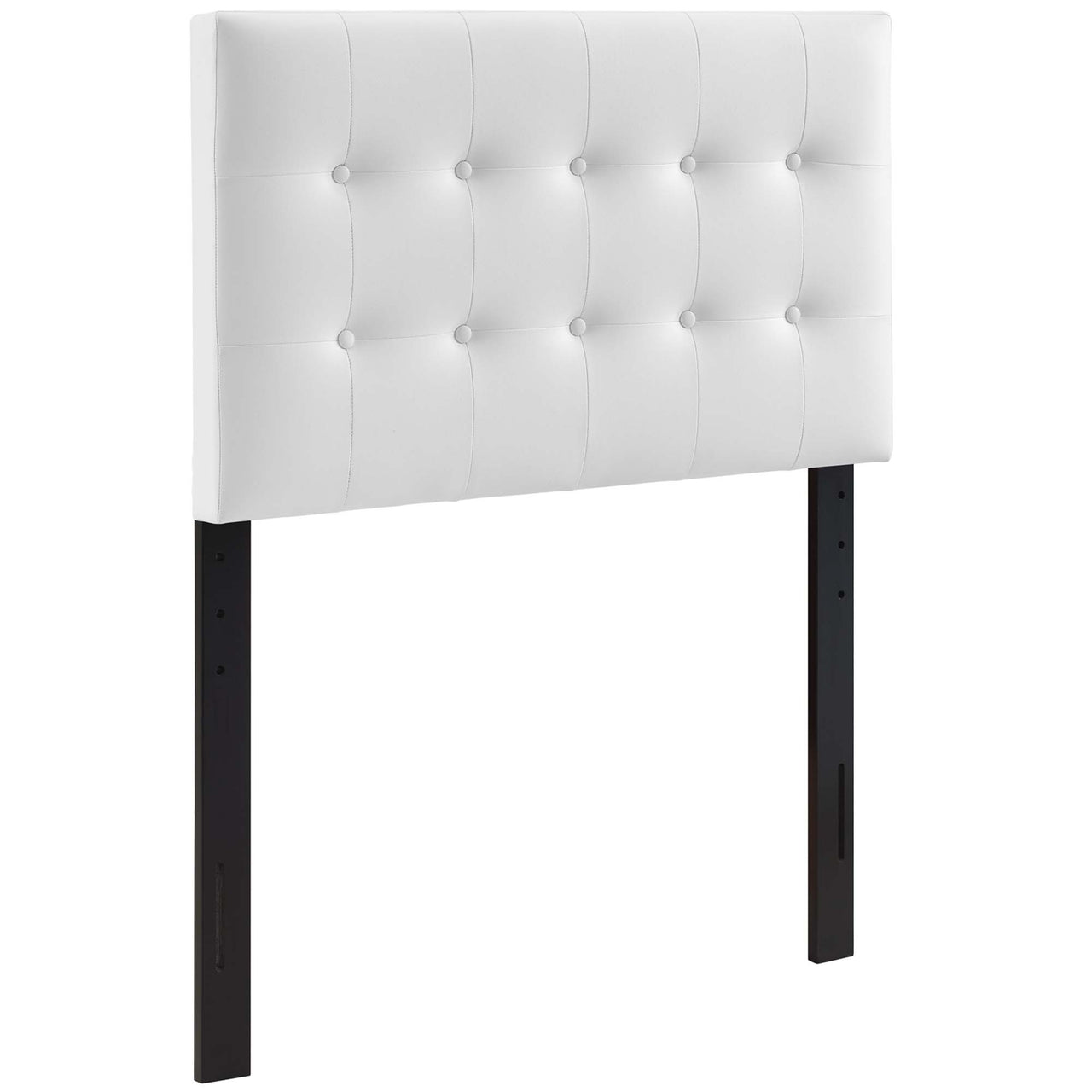 Emelle Faux Leather Twin Headboard, White