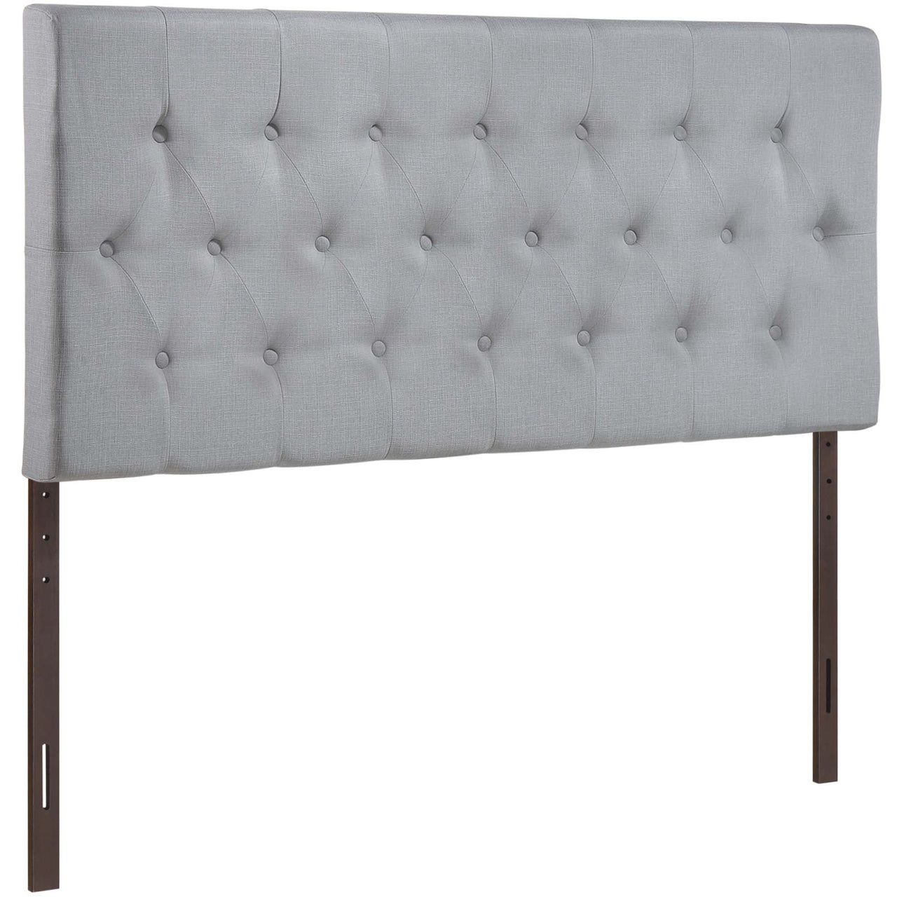 Crew Fabric Queen Headboard, Light Gray