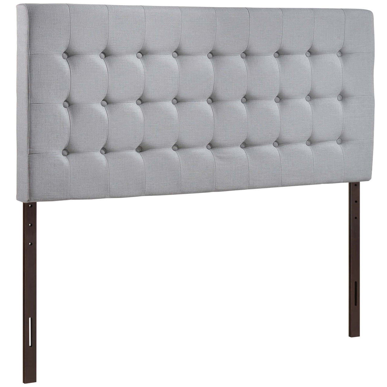 Andryel Fabric Queen Headboard, Light Gray