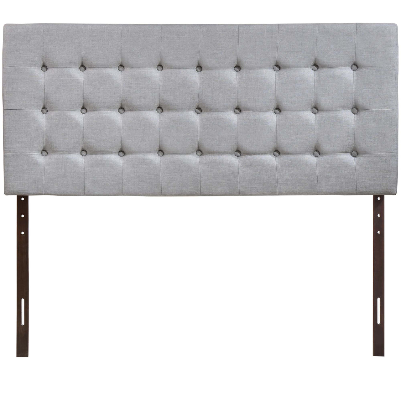 Andryel Fabric Queen Headboard, Light Gray