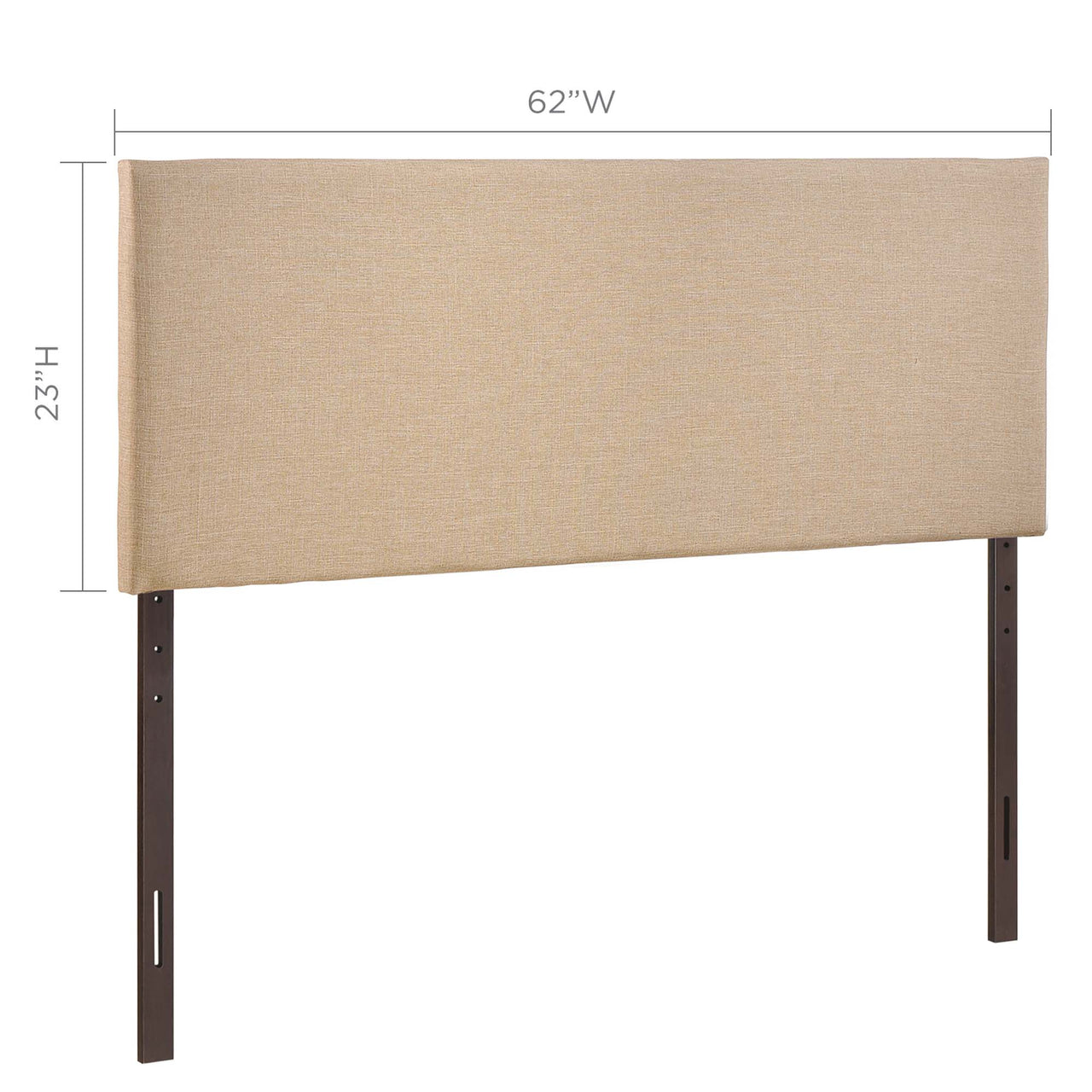 Parchment Queen Headboard, Light Brown