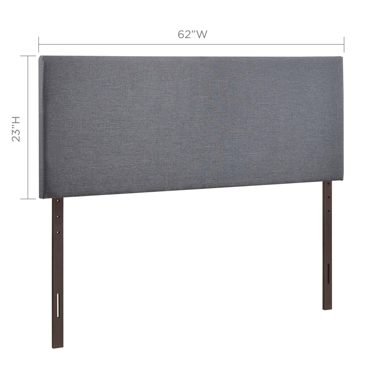 Parchment Queen Headboard, Gray