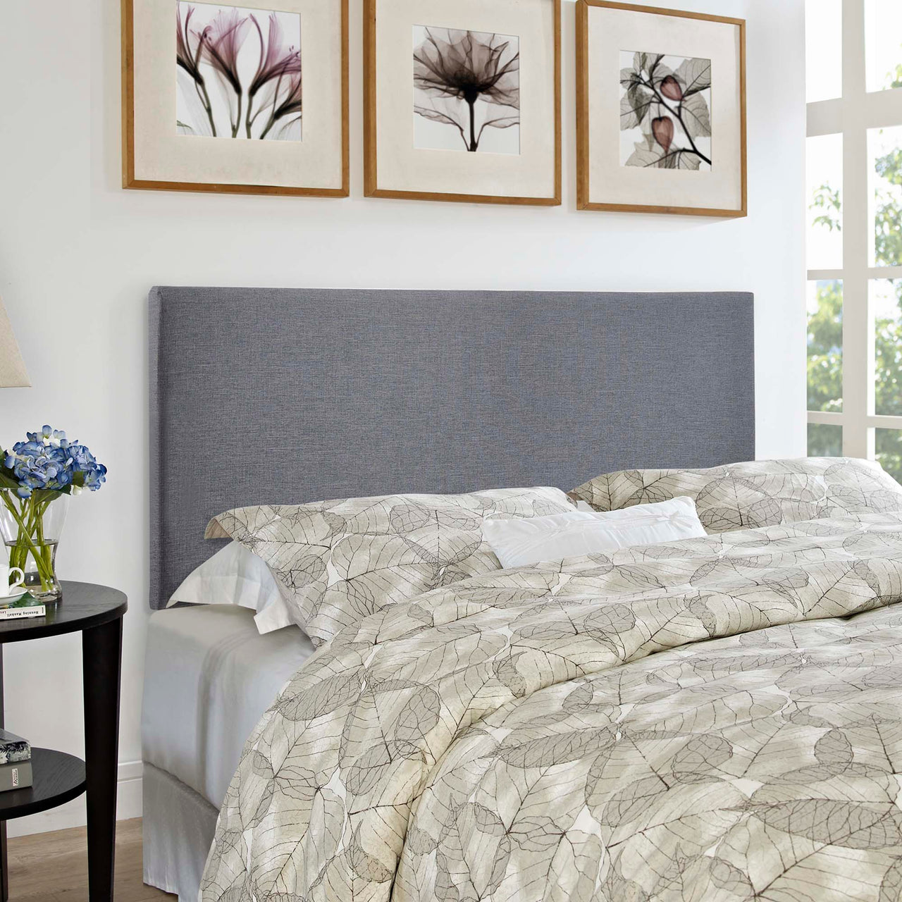Parchment Queen Headboard, Gray