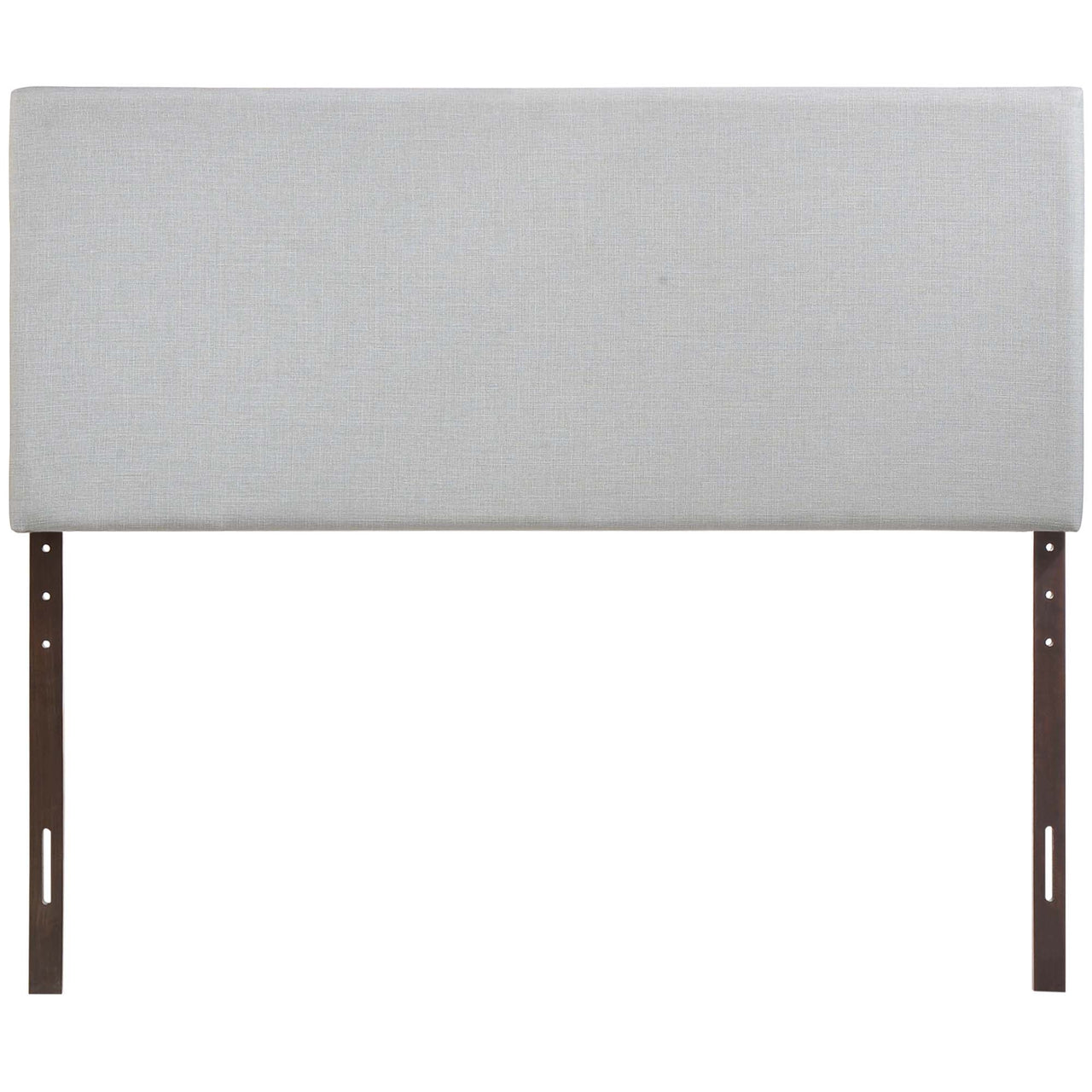 Parchment Fabric King Headboard, Light Gray