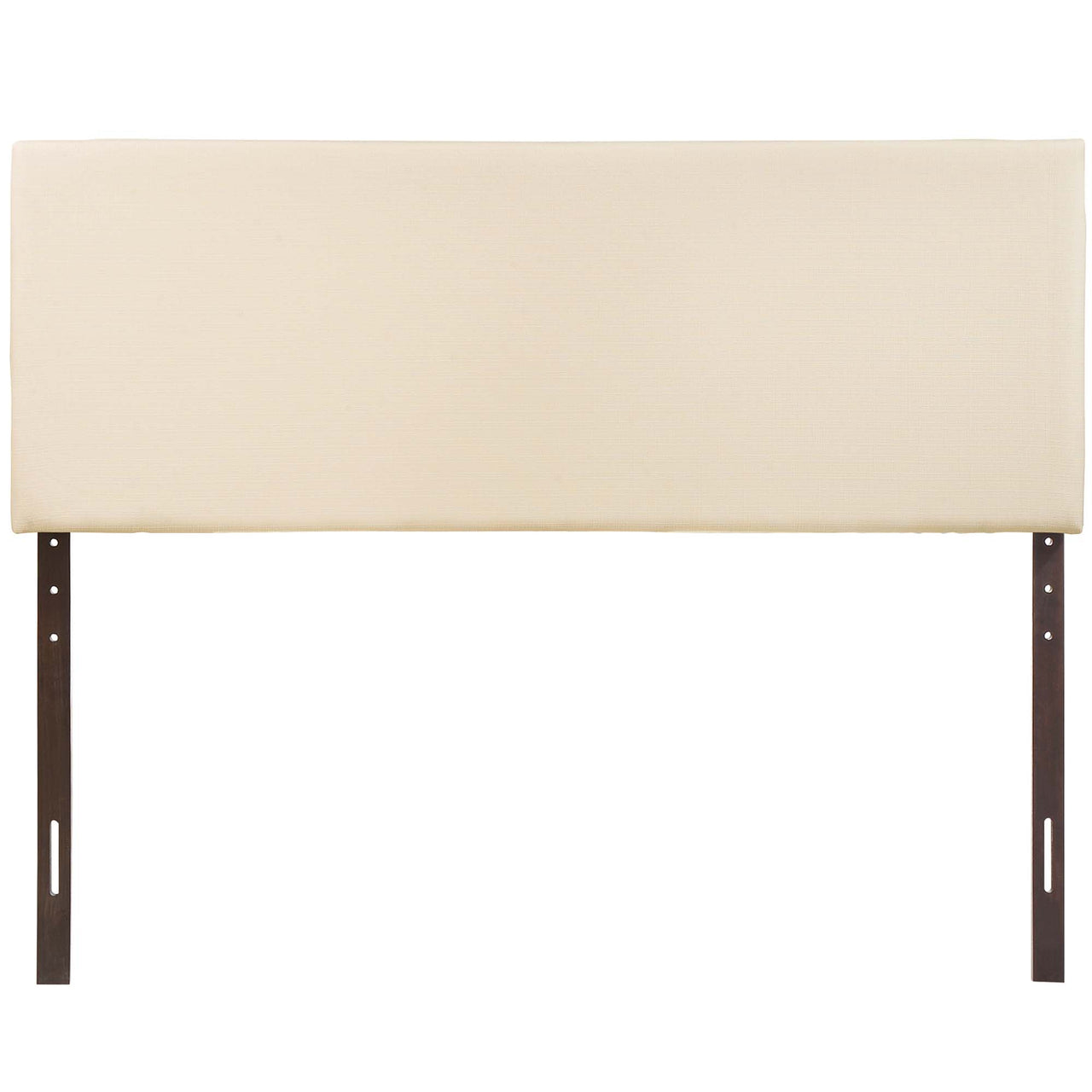 Parchment Fabric King Headboard, Ivory