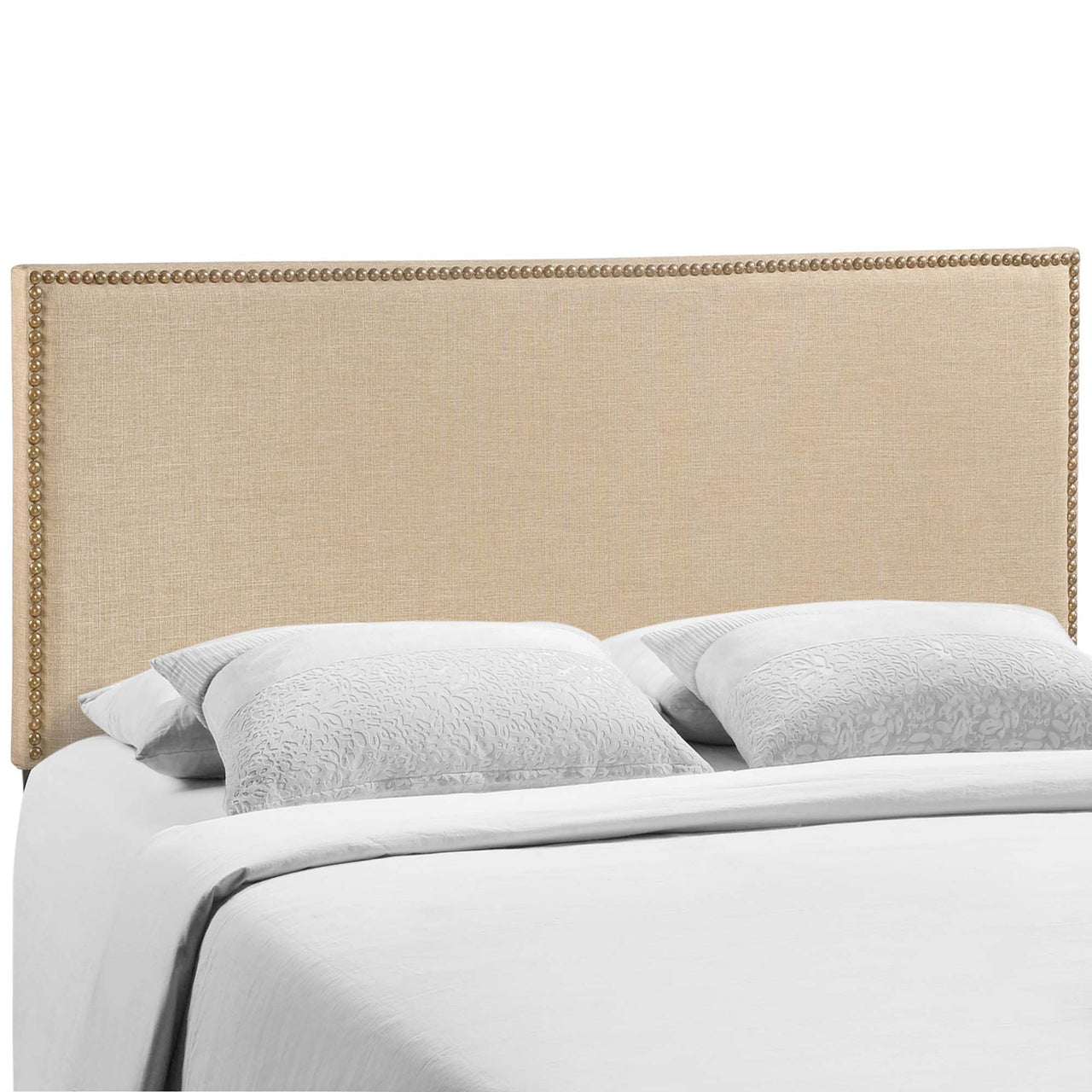 Parchment Queen Headboard, Light Brown