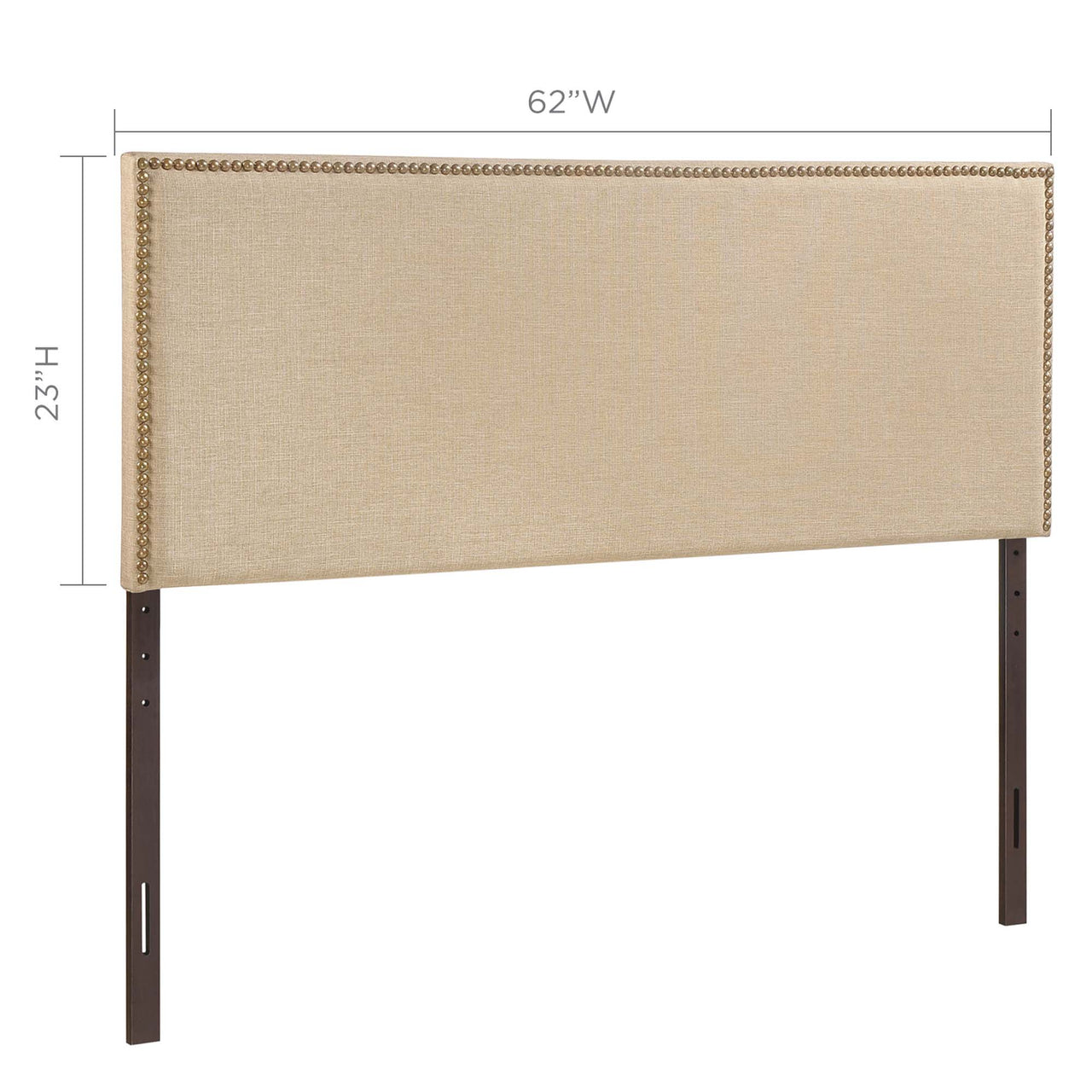 Parchment Queen Headboard, Light Brown