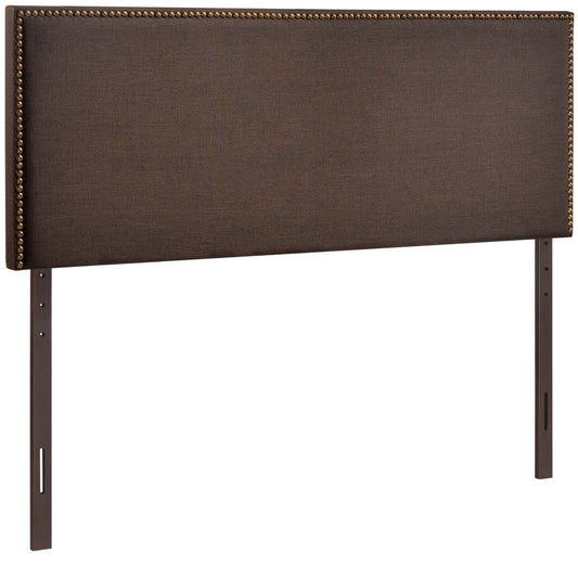 Parchment Queen Headboard, Dark Brown
