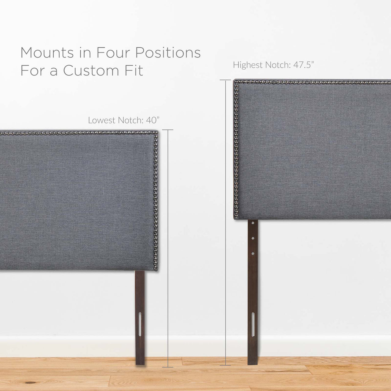 Parchment Queen Headboard, Gray