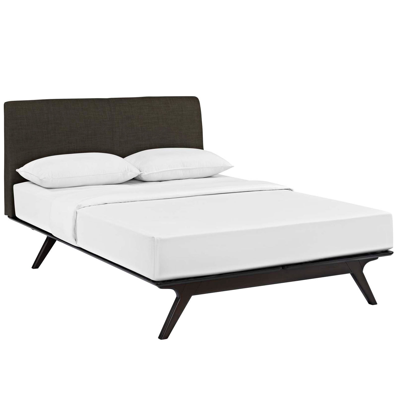 Simplicity Queen Bed, Espresso & Brown