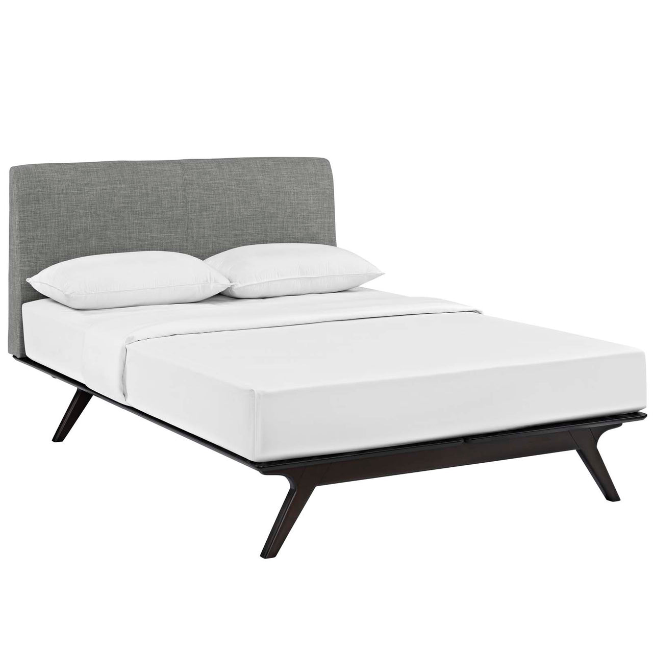 Simplicity Queen Bed, Espresso & Gray