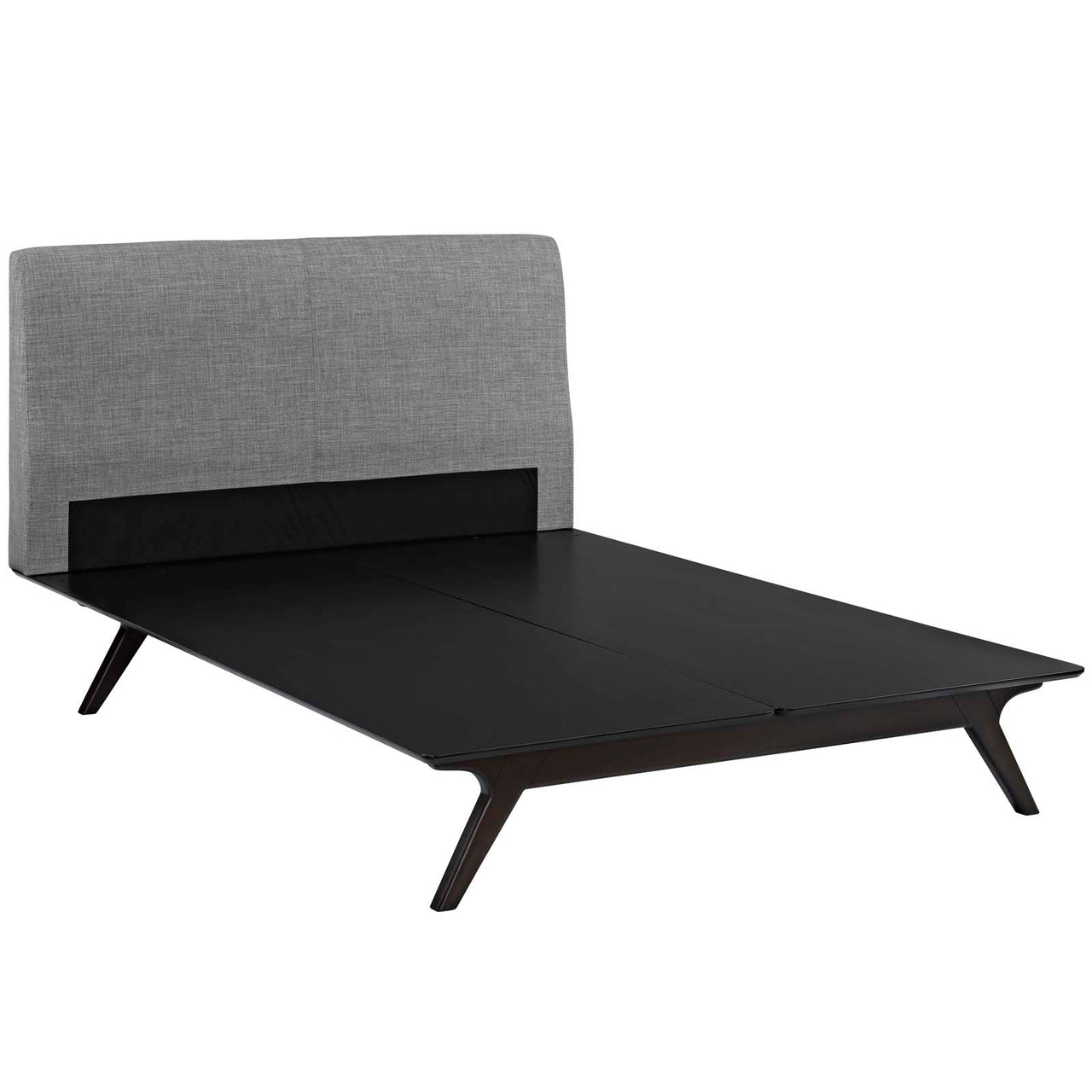 Simplicity Queen Bed, Espresso & Gray