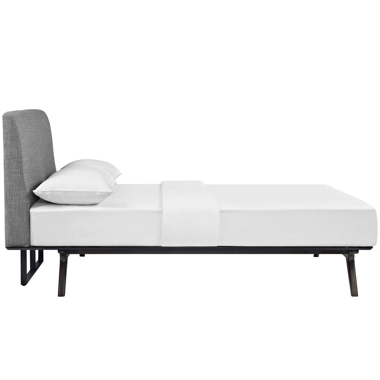 Simplicity Queen Bed, Espresso & Gray