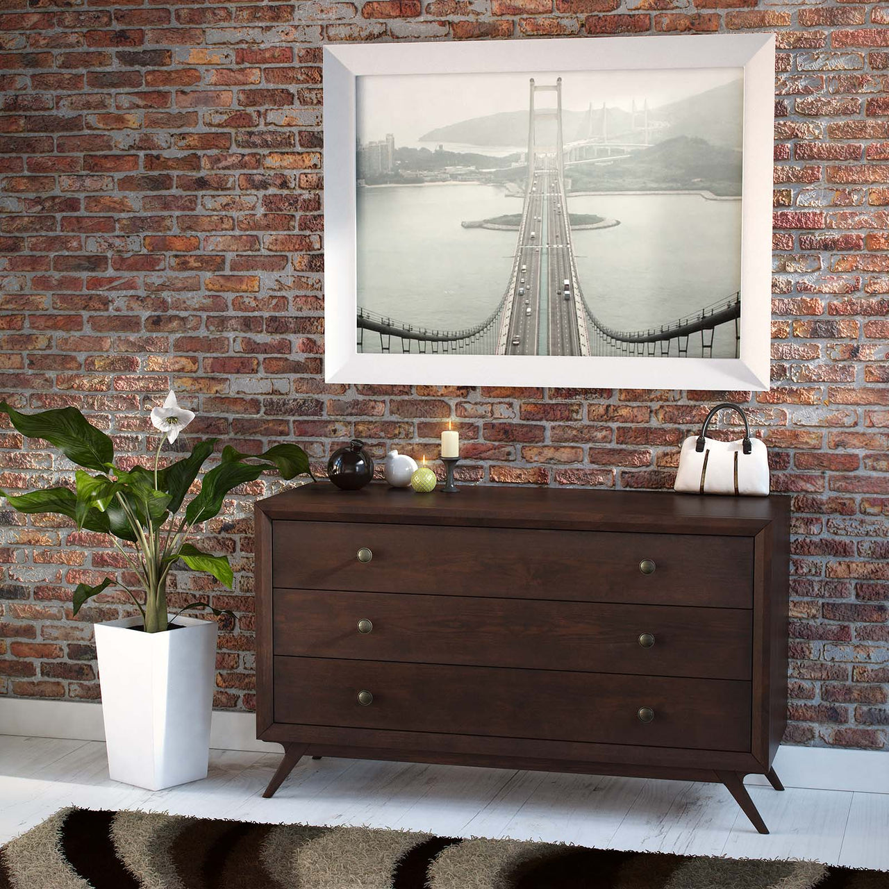 Simplicity Wood Dresser, Espresso