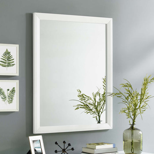 Simplicity Mirror, White
