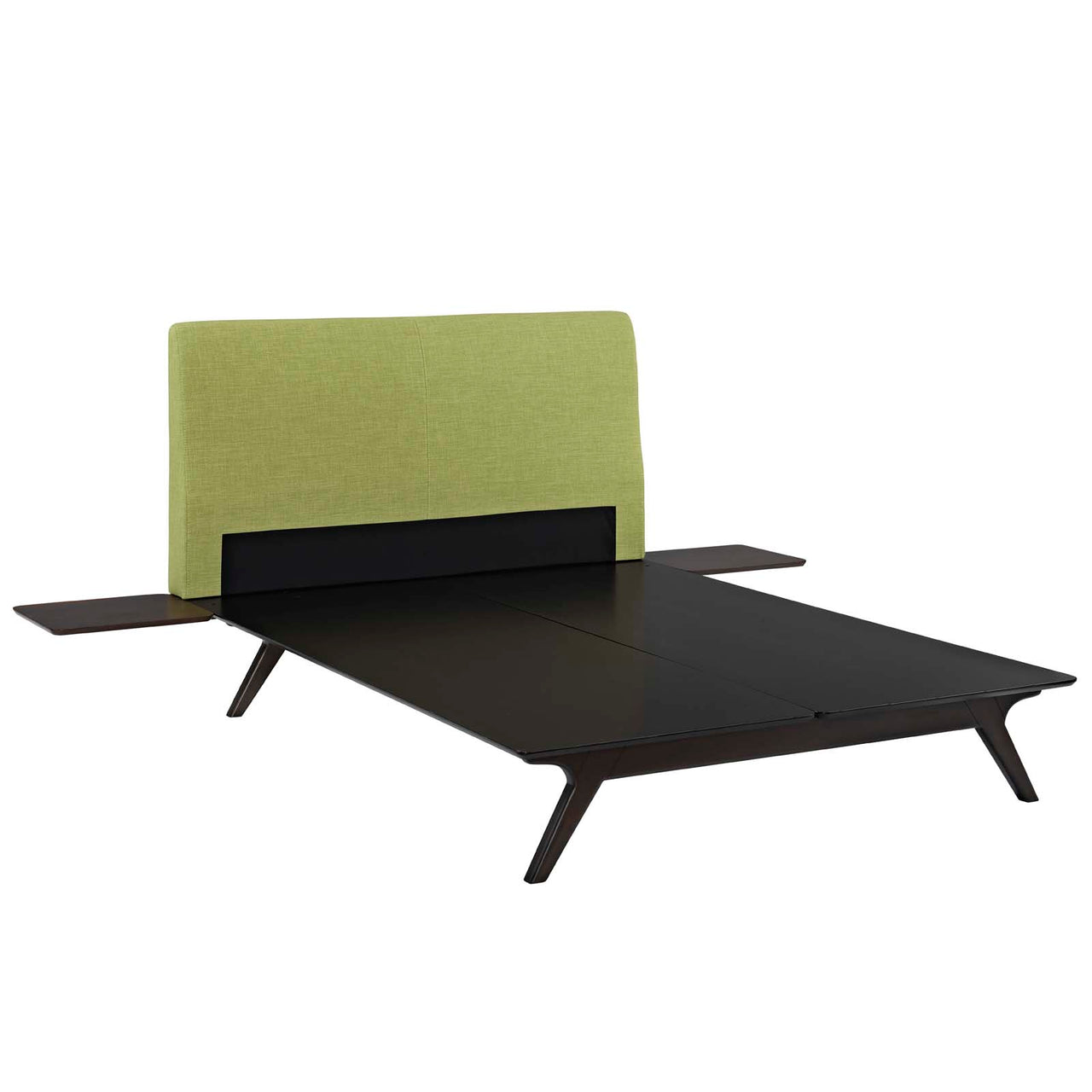 Simplicity 3-Piece Queen Bedroom Set, Espresso & Green