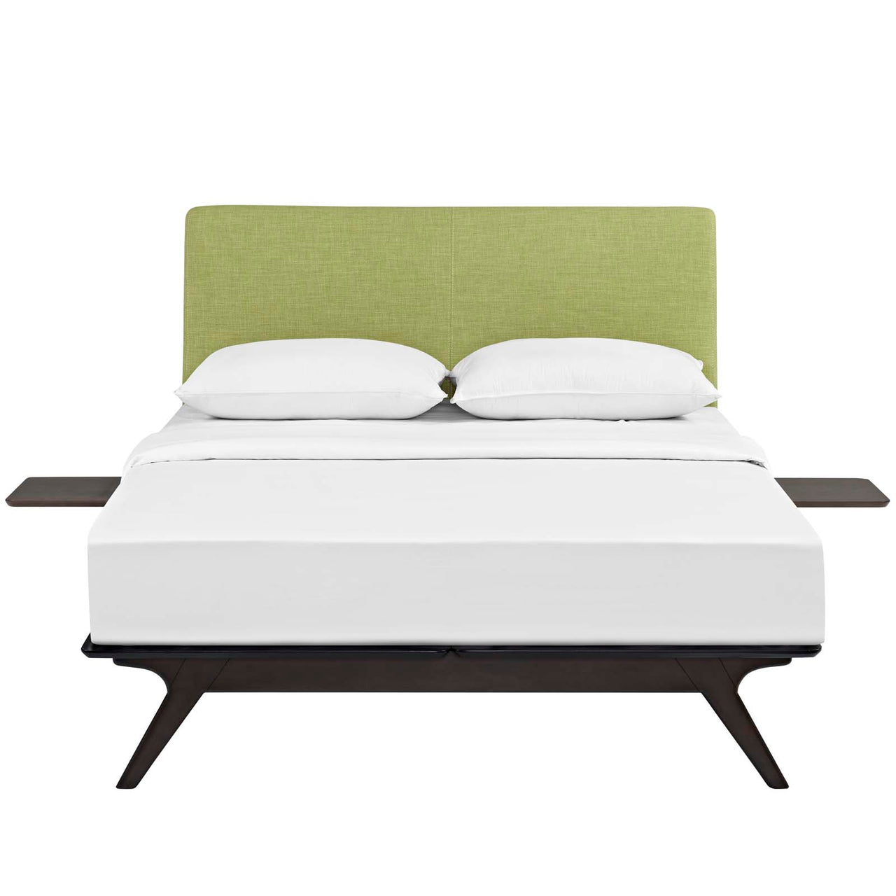 Simplicity 3-Piece Queen Bedroom Set, Espresso & Green