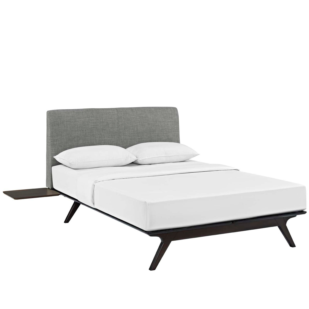 Simplicity 3-Piece Queen Bedroom Set, Espresso & Gray