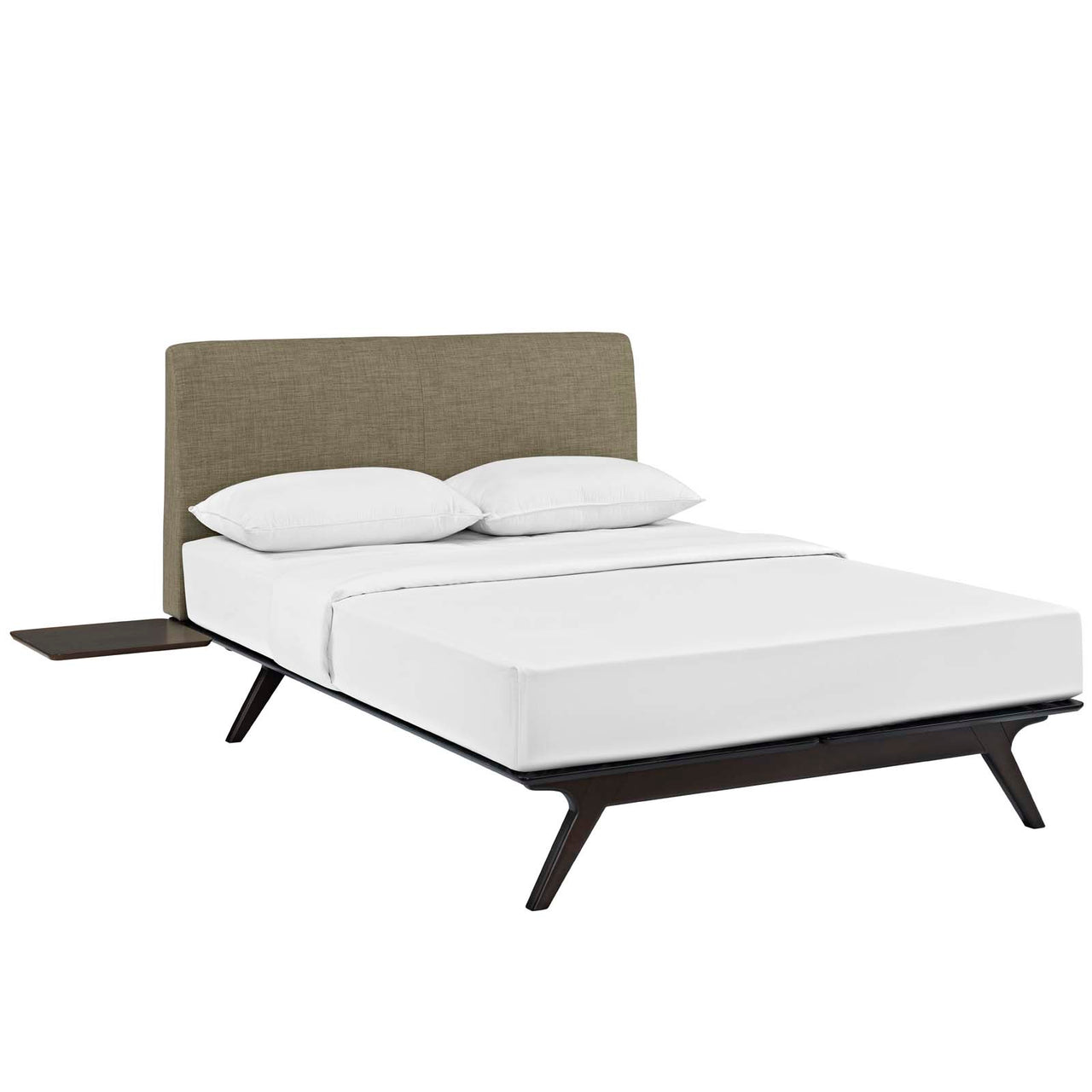 Simplicity 3-Piece Queen Bedroom Set, Espresso & Light Brown