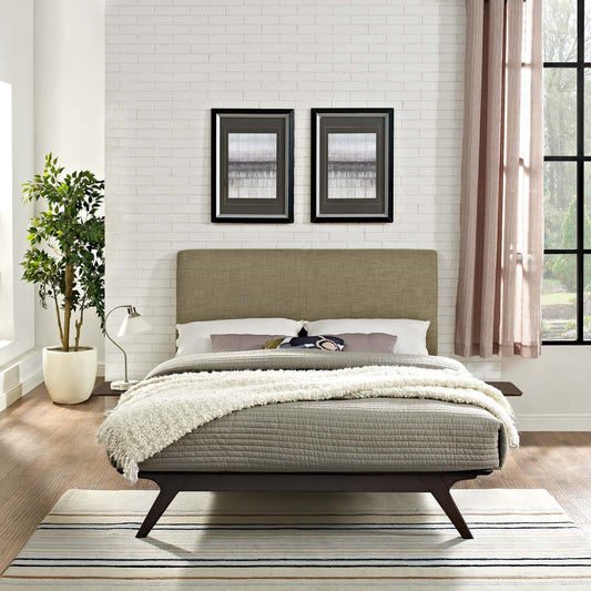 Tracy 3 Piece Queen Bedroom Set, Cappuccino & Latte