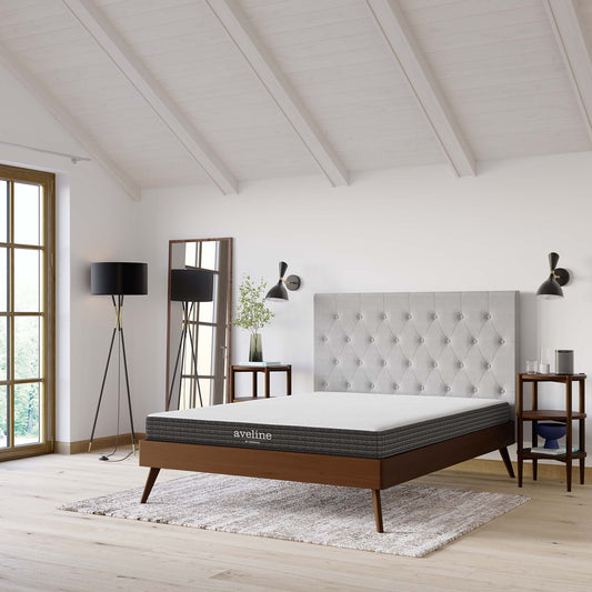 6" Cooling Memory Foam Gel Queen Mattress, AVEM6, White