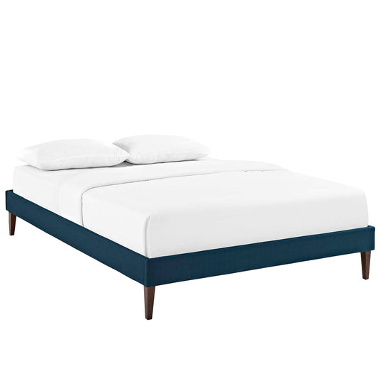 Shelley Fabric Full Bed Frame, Azure