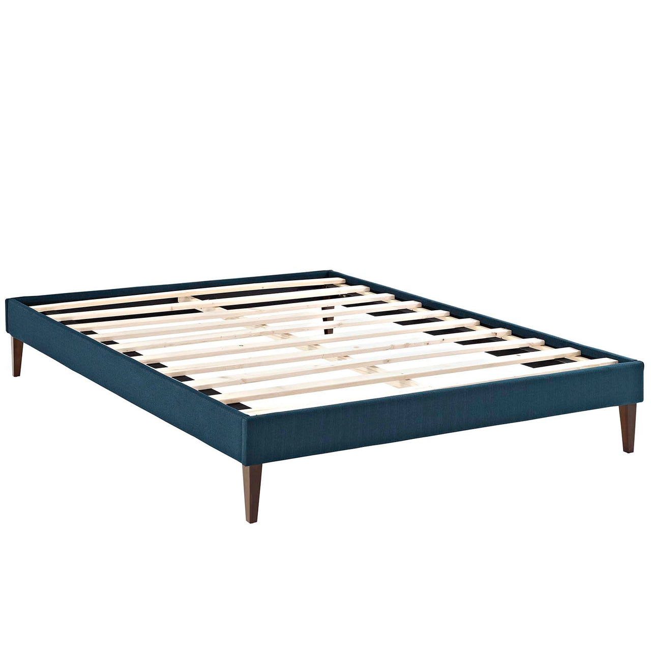 Shelley Fabric Full Bed Frame, Azure