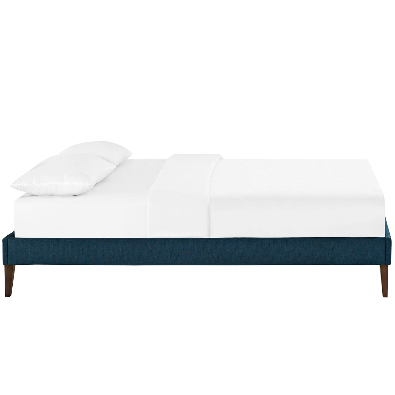Shelley Fabric Full Bed Frame, Azure