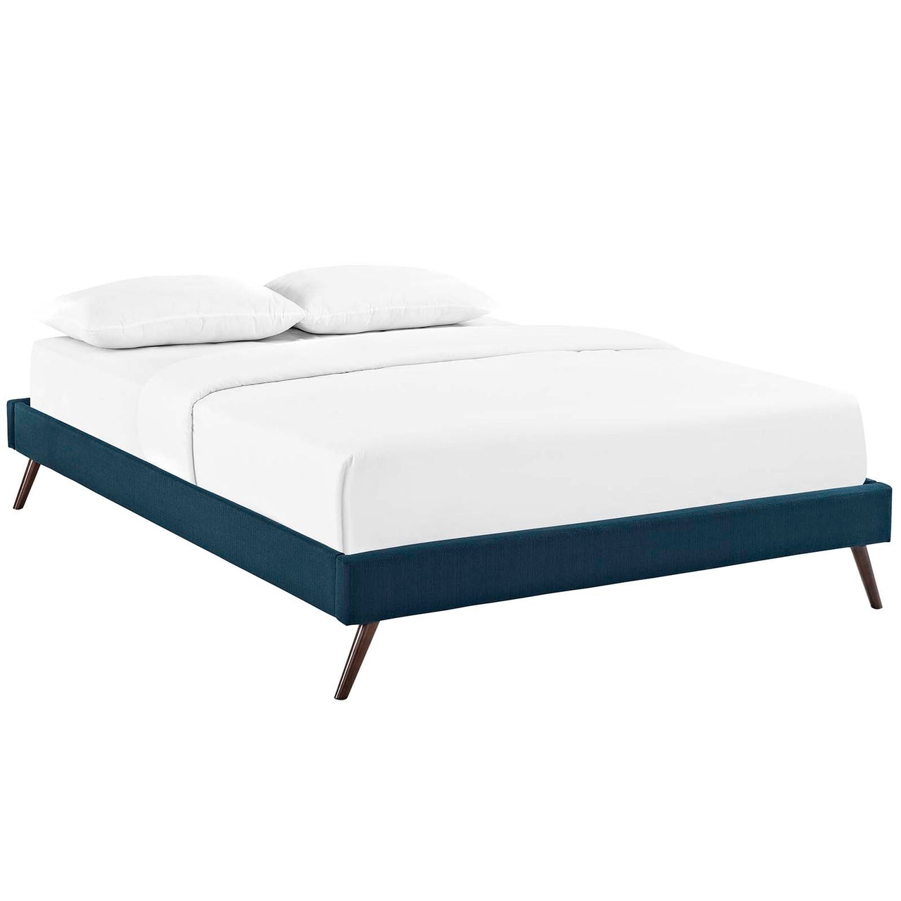 Elena Upholstered Full Bed Frame, Azure